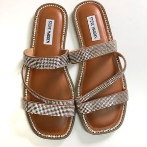 STEVE MADDEN Cortz Rhinestone Sandals